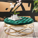 SAFAVIEH Couture Betta Tufted Velvet Ottoman