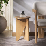 SAFAVIEH Couture Bonaclara Wood 2 Leg Table. - 14Wx14Dx20H