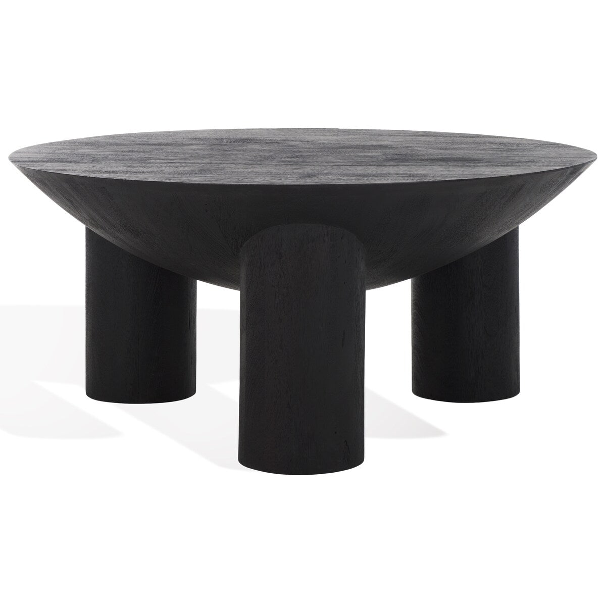 SAFAVIEH Couture Calhoun Round Wood Coffee Table. - 35Wx35Dx16H