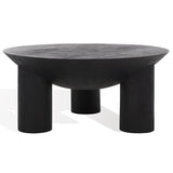 SAFAVIEH Couture Calhoun Round Wood Coffee Table. - 35Wx35Dx16H