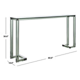 SAFAVIEH Couture Camryn Acrylic Console Table - Clear - 60" W x 10" L x 30" H - 52Wx10Dx30H