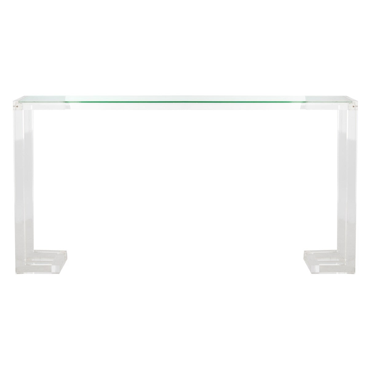 SAFAVIEH Couture Camryn Acrylic Console Table - Clear - 60" W x 10" L x 30" H - 52Wx10Dx30H