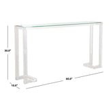 SAFAVIEH Couture Camryn Acrylic Console Table - Clear - 60" W x 10" L x 30" H - 52Wx10Dx30H