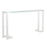 SAFAVIEH Couture Camryn Acrylic Console Table - Clear - 60" W x 10" L x 30" H - 52Wx10Dx30H