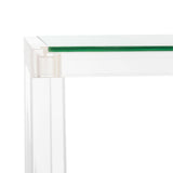 SAFAVIEH Couture Camryn Acrylic Console Table - Clear - 60" W x 10" L x 30" H - 52Wx10Dx30H