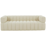 SAFAVIEH Couture Cecelia Channel Tufted Sofa (Fully Assembled) - 90Wx34Dx25H