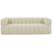 SAFAVIEH Couture Cecelia Channel Tufted Sofa (Fully Assembled) - 90Wx34Dx25H