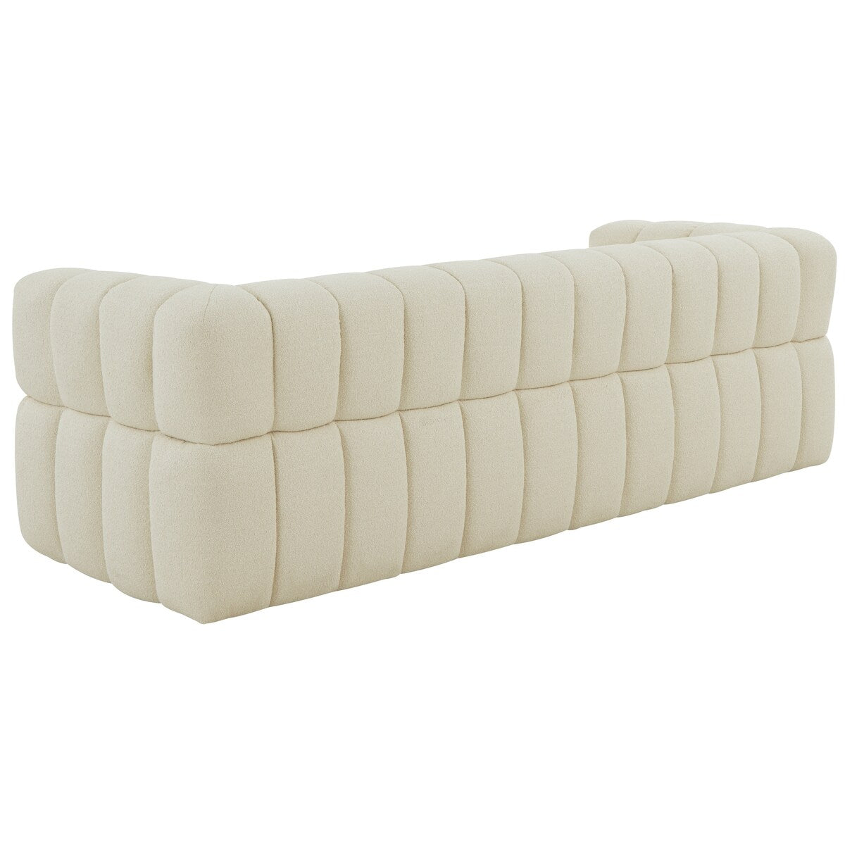 SAFAVIEH Couture Cecelia Channel Tufted Sofa (Fully Assembled) - 90Wx34Dx25H