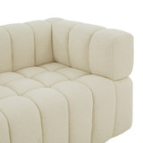 SAFAVIEH Couture Cecelia Channel Tufted Sofa (Fully Assembled) - 90Wx34Dx25H