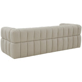 SAFAVIEH Couture Cecelia Channel Tufted Sofa (Fully Assembled) - 90Wx34Dx25H