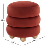 SAFAVIEH Couture Cecelia Round Ottoman