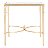 SAFAVIEH Couture Celie Gold Leaf Accent Table - 23.8" W x 23.8" L x 25" H - 24Wx24Dx25H