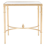 SAFAVIEH Couture Celie Gold Leaf Accent Table - 23.8" W x 23.8" L x 25" H - 24Wx24Dx25H