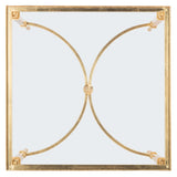 SAFAVIEH Couture Celie Gold Leaf Accent Table - 23.8" W x 23.8" L x 25" H - 24Wx24Dx25H