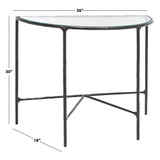 SAFAVIEH Couture Constanca Forged Metal Console Table - 36" W x 18" L x 30" H - 36Wx18Dx30H