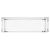 SAFAVIEH Couture Courteney Acrylic Console - 47" W x 15.5" L x 30" H - 47Wx16Dx30H