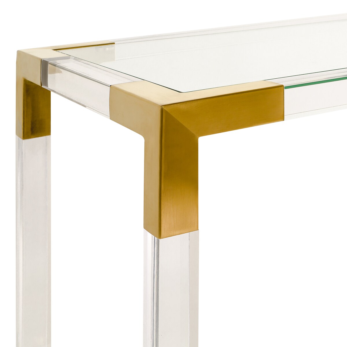 SAFAVIEH Couture Courteney Acrylic Console - 47" W x 15.5" L x 30" H - 47Wx16Dx30H