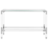 SAFAVIEH Couture Courteney Acrylic Console - 47" W x 15.5" L x 30" H - 47Wx16Dx30H