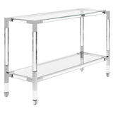 SAFAVIEH Couture Courteney Acrylic Console - 47" W x 15.5" L x 30" H - 47Wx16Dx30H