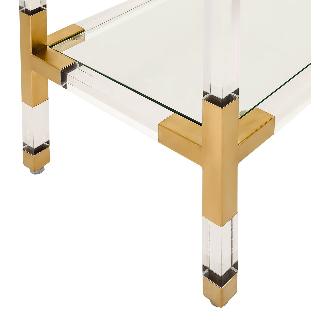 SAFAVIEH Couture Courteney Acrylic Console - 47" W x 15.5" L x 30" H - 47Wx16Dx30H