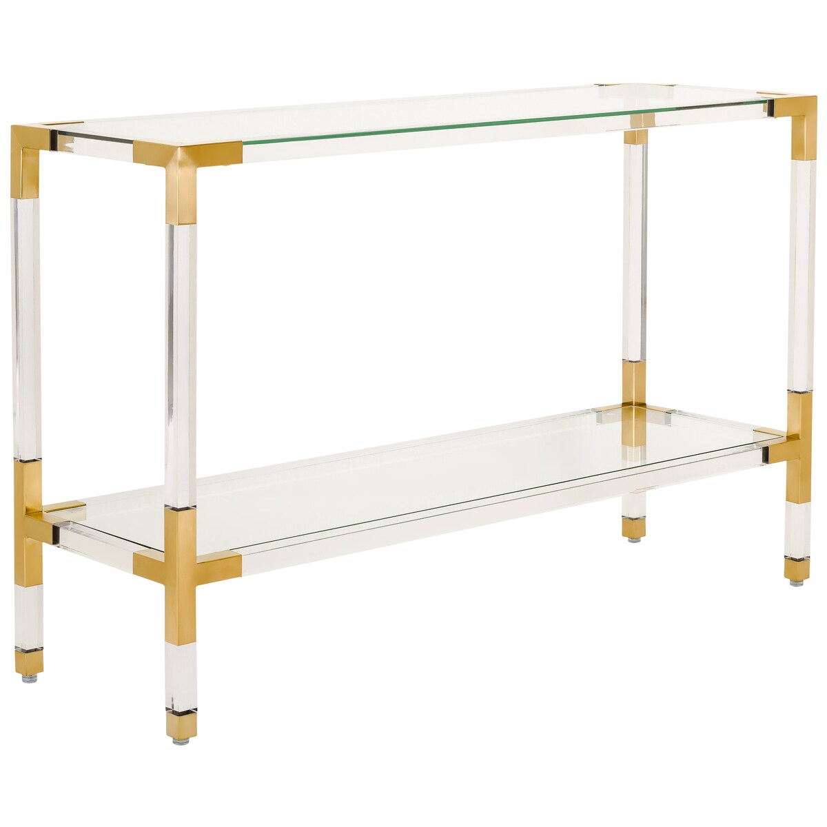 SAFAVIEH Couture Courteney Acrylic Console - 47" W x 15.5" L x 30" H - 47Wx16Dx30H