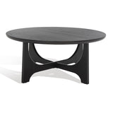 SAFAVIEH Couture Cveta Wood Round Coffee Table - 40 In. W x 40 In. D x 18 In. H - 40Wx40Dx18H