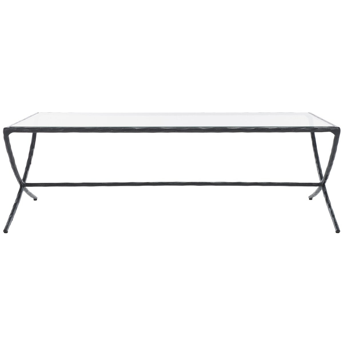 SAFAVIEH Couture Debbie Rectangular Metal Coffee Table - 48Wx28Dx15H