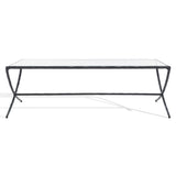 SAFAVIEH Couture Debbie Rectangular Metal Coffee Table - 48Wx28Dx15H