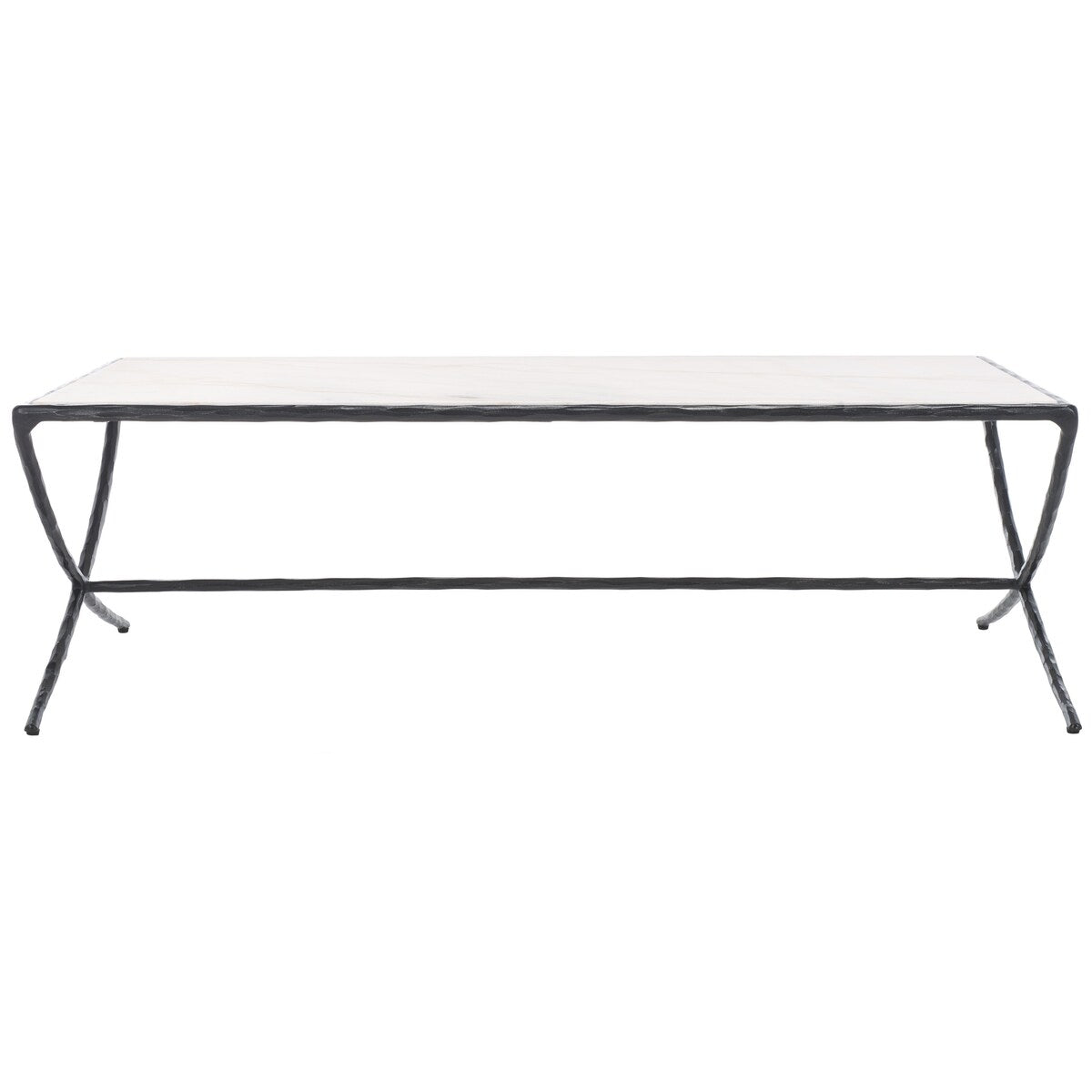 SAFAVIEH Couture Debbie Rectangular Metal Coffee Table - 48Wx28Dx15H