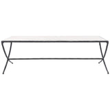 SAFAVIEH Couture Debbie Rectangular Metal Coffee Table - 48Wx28Dx15H