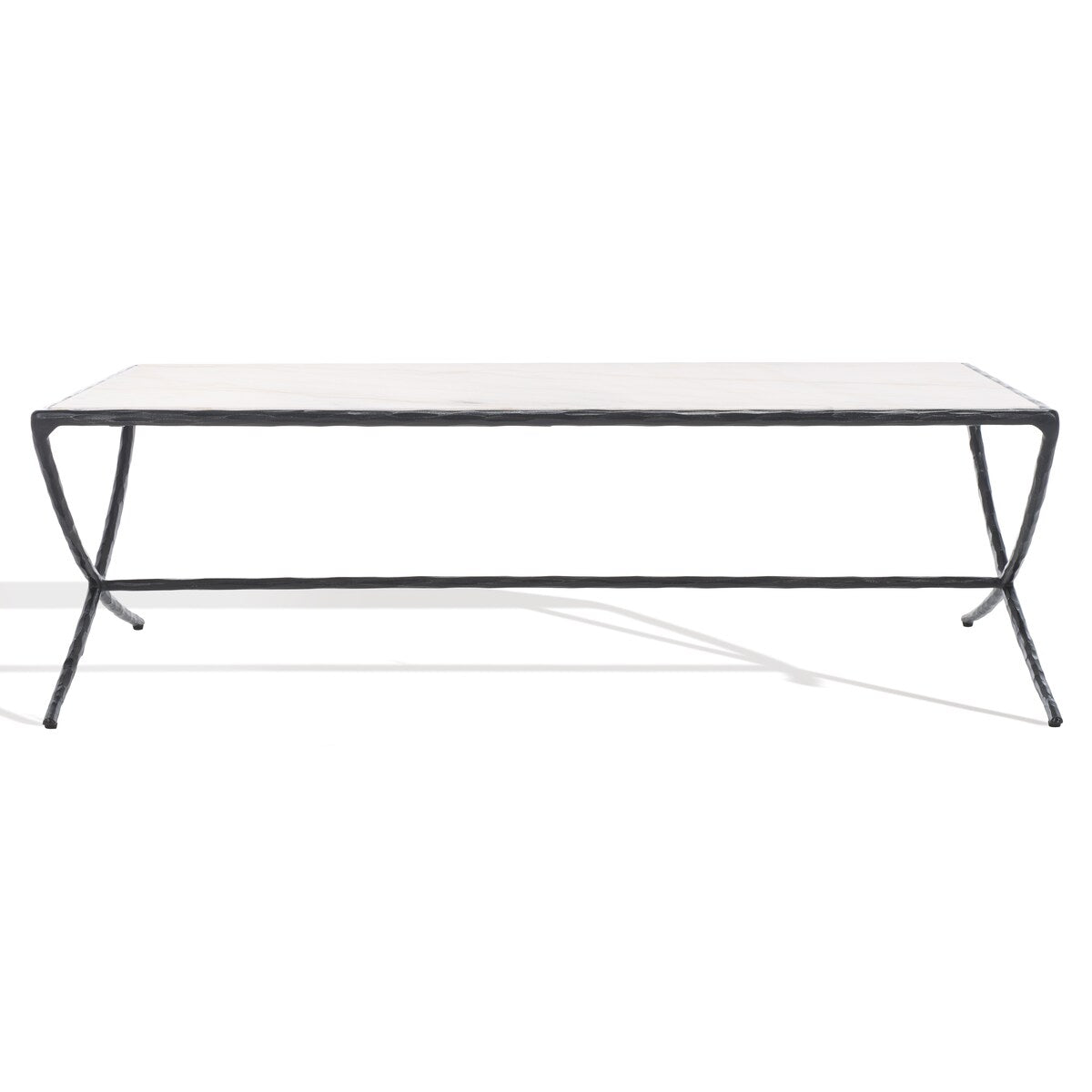 SAFAVIEH Couture Debbie Rectangular Metal Coffee Table - 48Wx28Dx15H