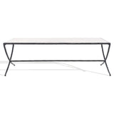 SAFAVIEH Couture Debbie Rectangular Metal Coffee Table - 48Wx28Dx15H