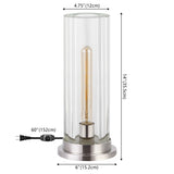 SAFAVIEH Couture Dellanora Crystal Tube Table Lamp - 6Wx6Dx14H