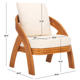 SAFAVIEH Couture Demarco Rattan Accent Chair - 26Wx26Dx30H