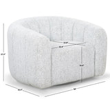 SAFAVIEH Couture Demetri Boucle Swivel Chair - 38Wx33Dx28H