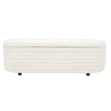 SAFAVIEH Couture Denissa Contemporary Oval Storage Bench