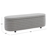 SAFAVIEH Couture Denissa Contemporary Oval Storage Bench