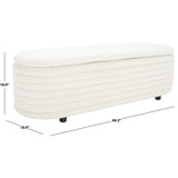 SAFAVIEH Couture Denissa Contemporary Oval Storage Bench