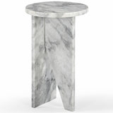 SAFAVIEH Couture Devlin Marble Drink Table - 12Wx12Dx20H