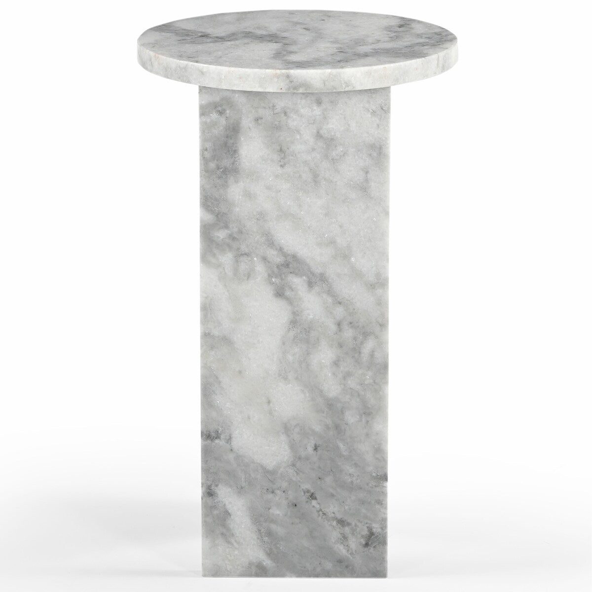 SAFAVIEH Couture Devlin Marble Drink Table - 12Wx12Dx20H