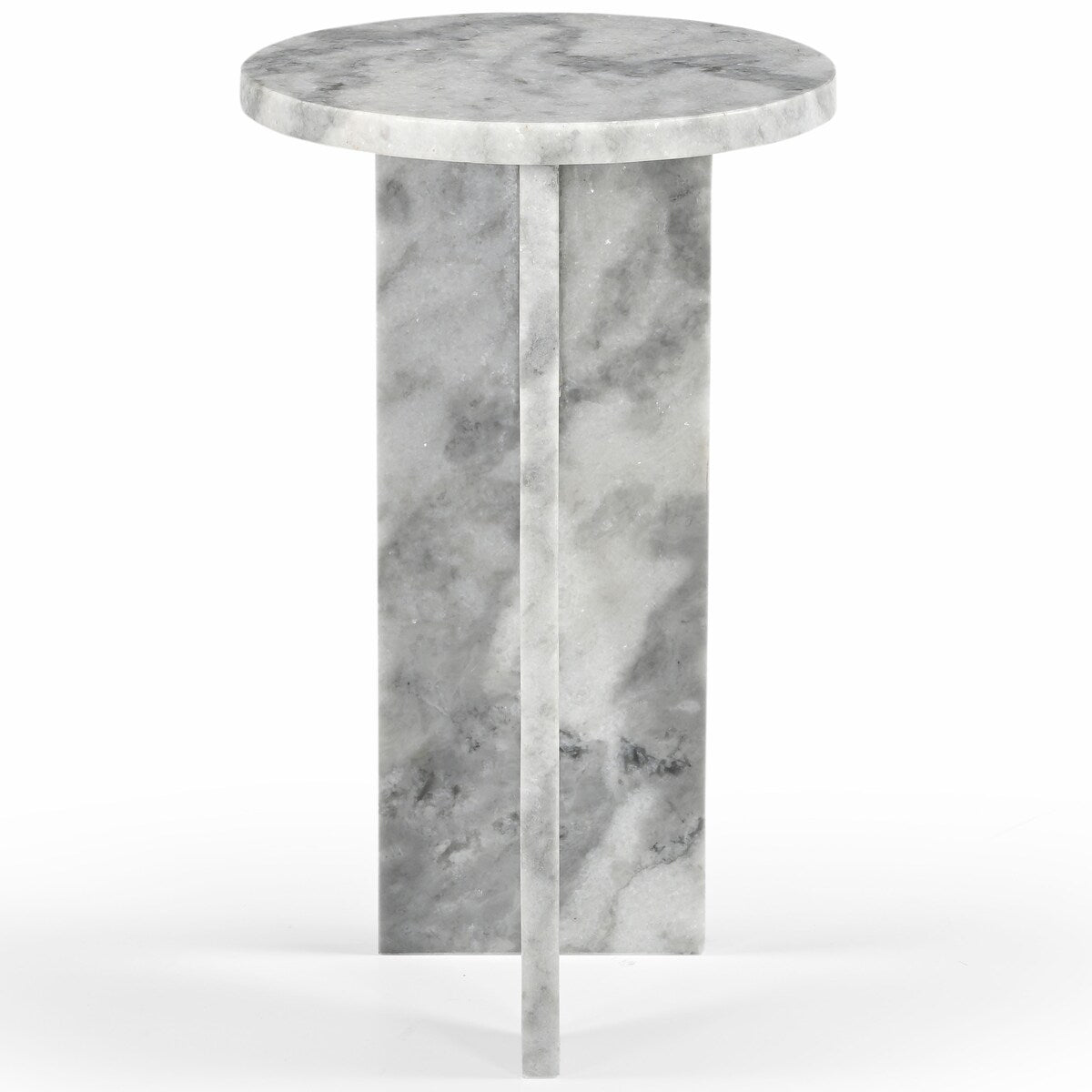 SAFAVIEH Couture Devlin Marble Drink Table - 12Wx12Dx20H