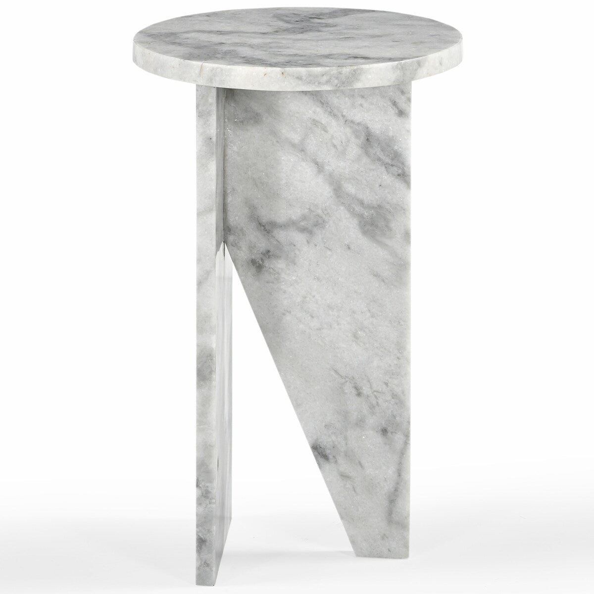 SAFAVIEH Couture Devlin Marble Drink Table - 12Wx12Dx20H