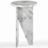 SAFAVIEH Couture Devlin Marble Drink Table - 12Wx12Dx20H