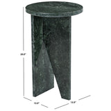 SAFAVIEH Couture Devlin Marble Drink Table - 12Wx12Dx20H