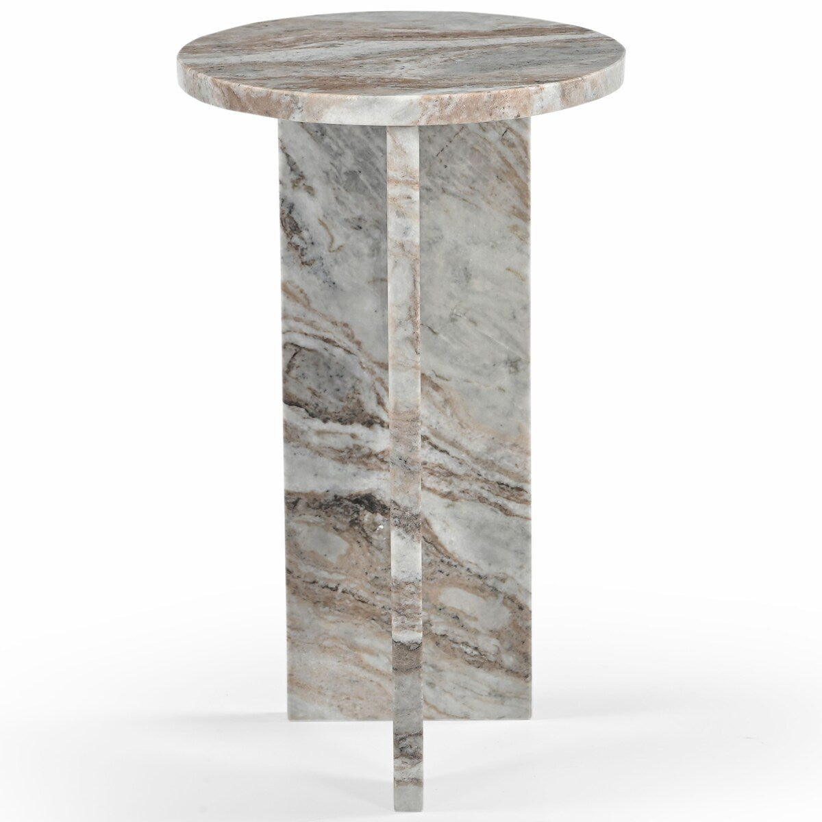 SAFAVIEH Couture Devlin Marble Drink Table - 12Wx12Dx20H