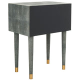 SAFAVIEH Couture Dimitrinka Black Faux Stingray End Table - 22Wx14Dx17H