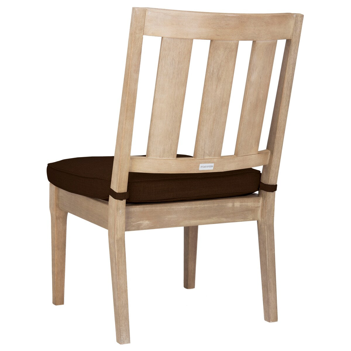 SAFAVIEH Couture Dominica 18-inch Wooden Outdoor Dining Chair [SET of 2] - 22Wx25Dx39H