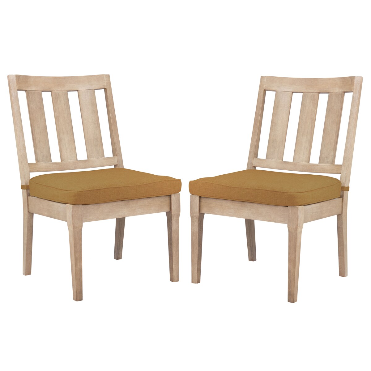 SAFAVIEH Couture Dominica 18-inch Wooden Outdoor Dining Chair [SET of 2] - 22Wx25Dx39H