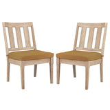 SAFAVIEH Couture Dominica 18-inch Wooden Outdoor Dining Chair [SET of 2] - 22Wx25Dx39H