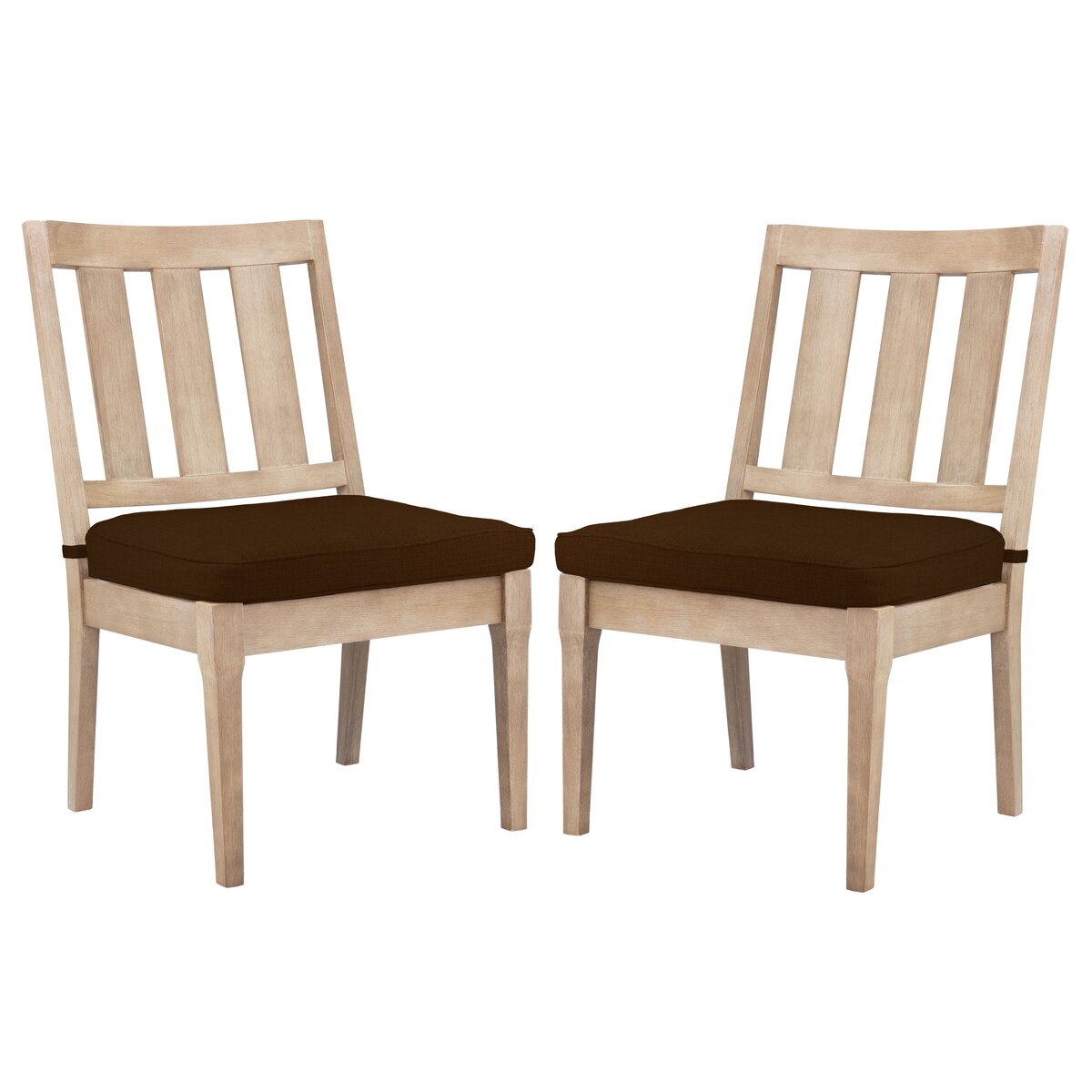 SAFAVIEH Couture Dominica 18-inch Wooden Outdoor Dining Chair [SET of 2] - 22Wx25Dx39H